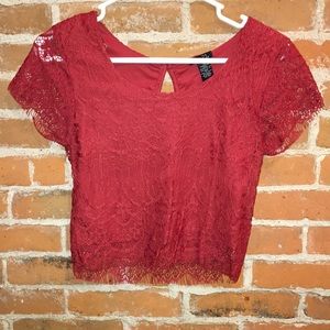 💗 2 for 10 sale💗 Rue 21 lace crop top